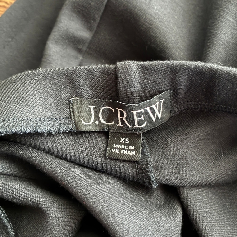 2025 J. Crew Womens Wide Leg Pant in Stretch Ponte Size‎ XS Black Office Career - Picture 10 of 16